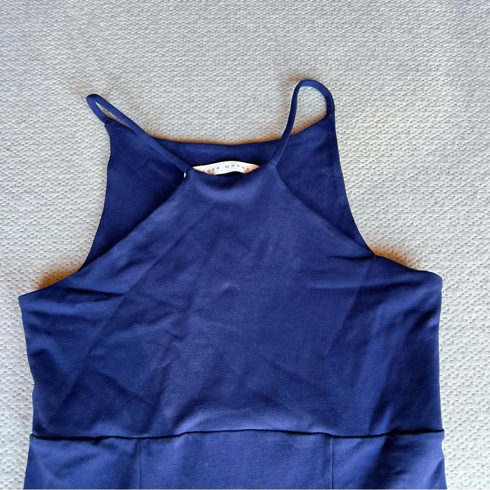 Susana Monaco Navy Blue Bodycon Mini Cocktail Dress Size Small EUC - Image 3