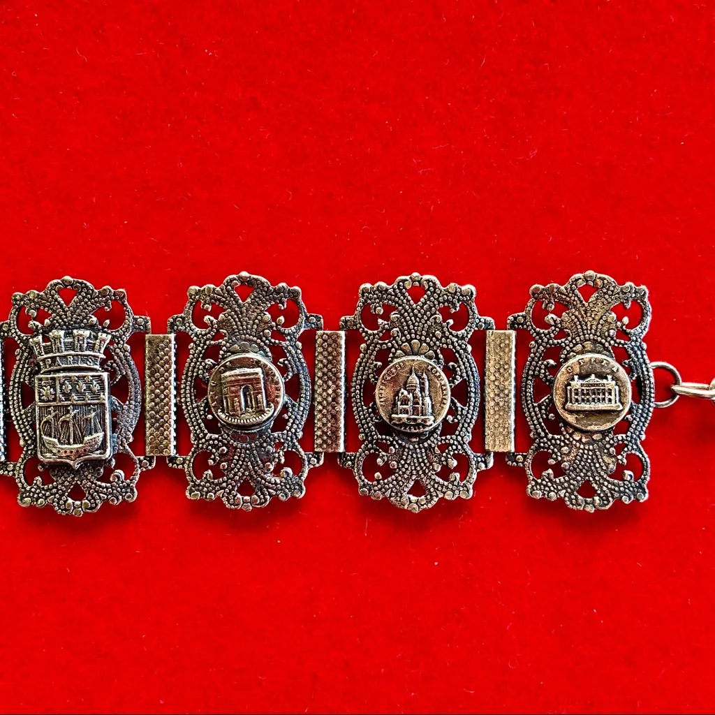 1923 Turkish Panel Paris World’s Fair Bracelet Silver - Image 5