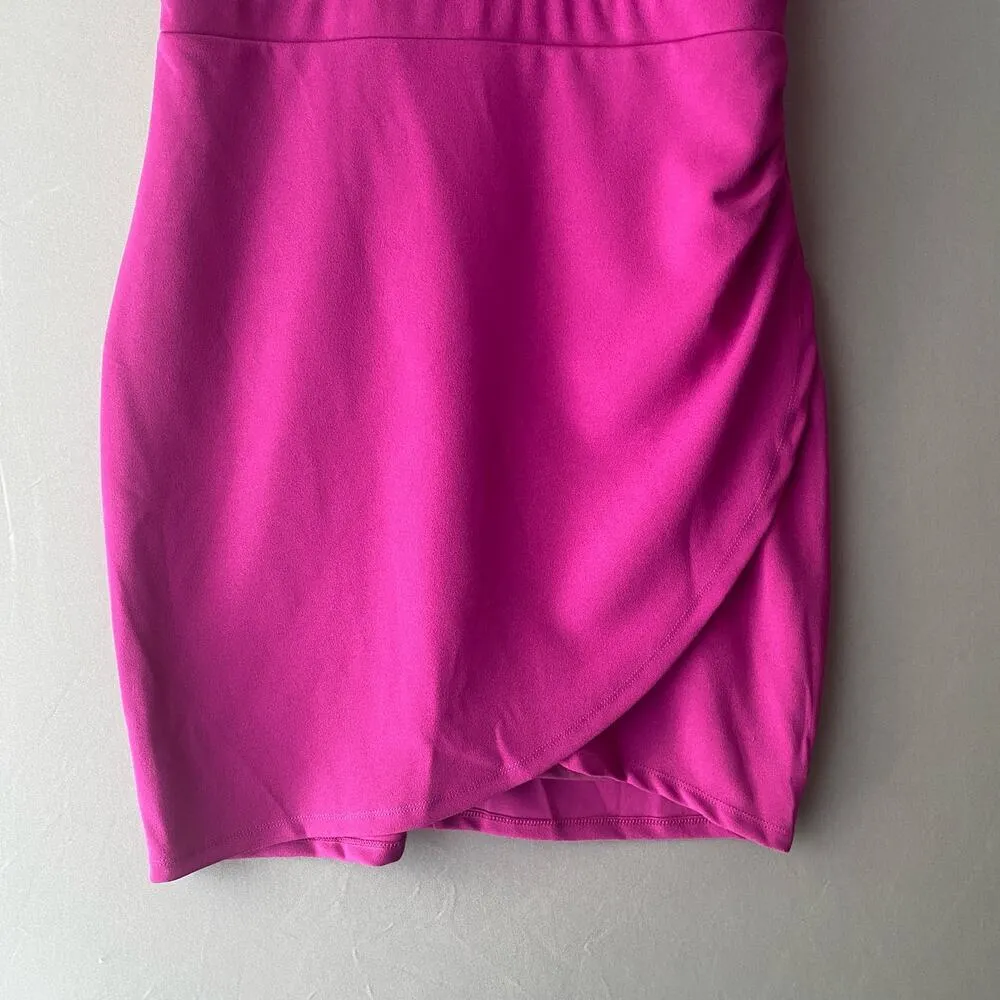 Lulu’s sz‎ L fuchsia halter sheath mini dress Pink Size L - Image 3
