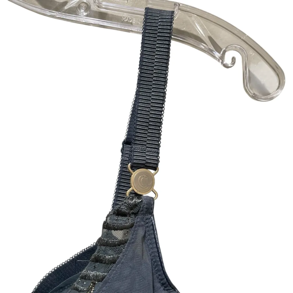 Chantelle Underwire Bra Blue Gray Womens Size 36DD Full Coverage Supportive - Image 4