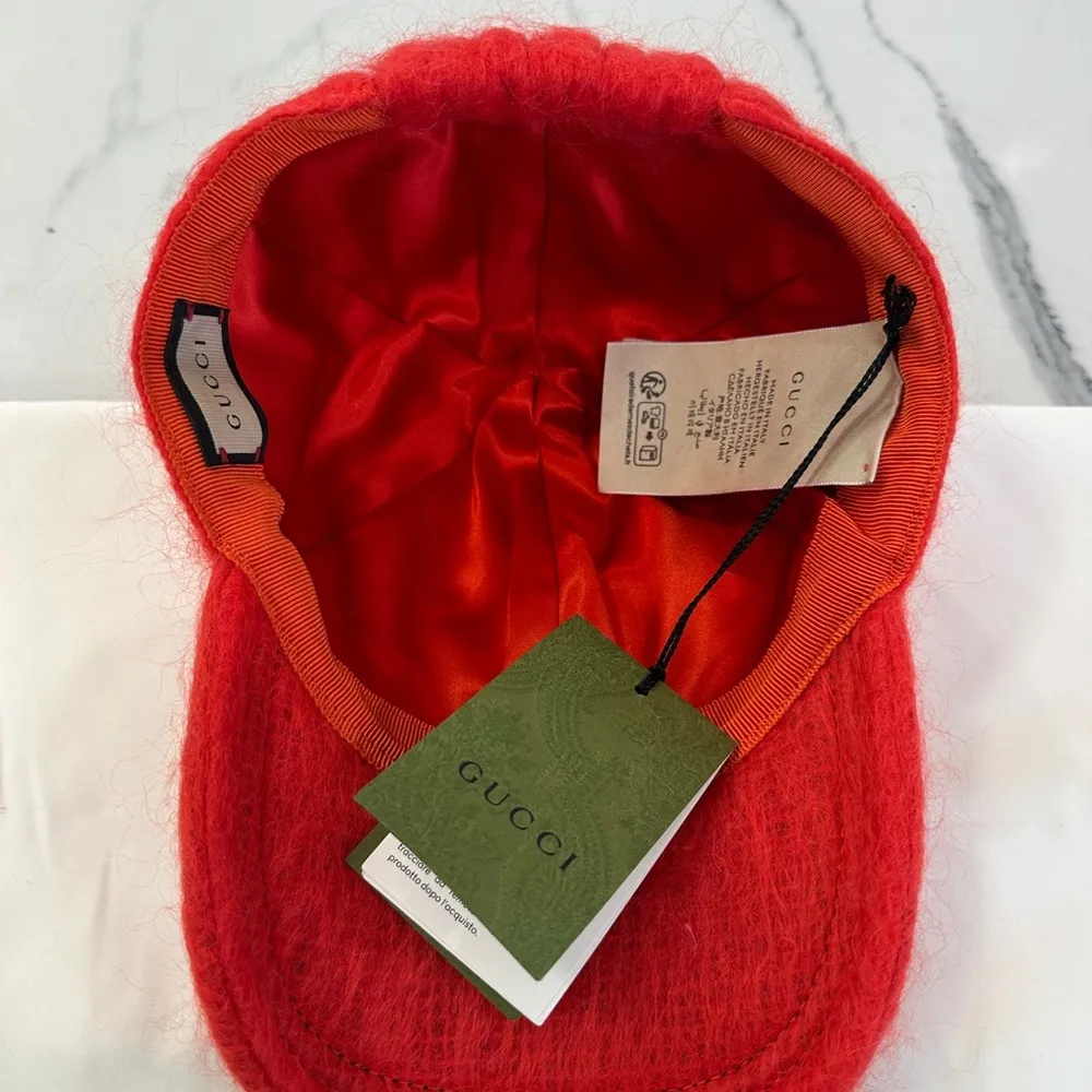 Gucci  Mohair Baseball Hat - Image 5