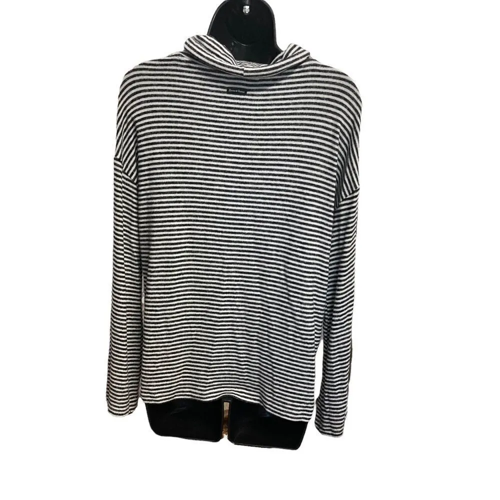 LUCKY BRAND, Bonne&Chance, Size Small Petite, Black‎ & White striped Top - Image 2