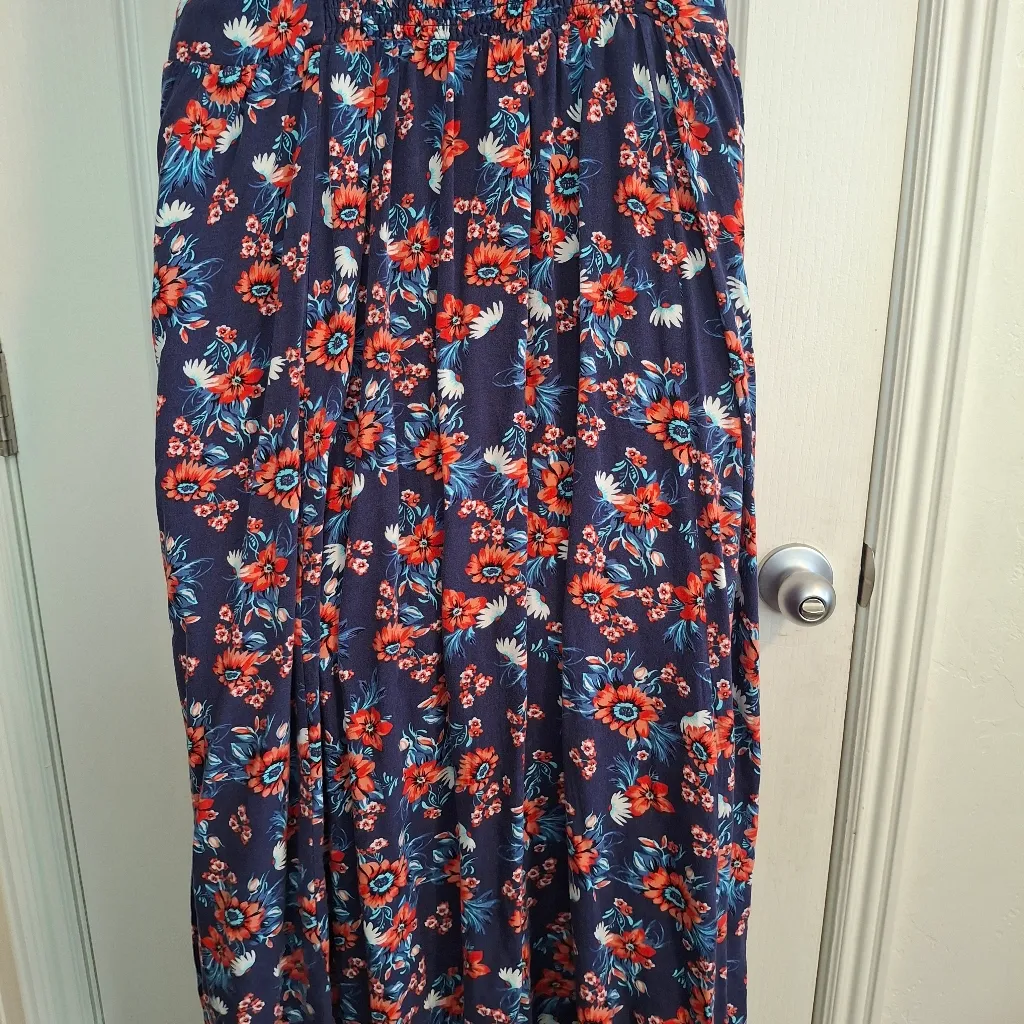 Torrid Sz 1 Floral Navy Blue Dress - Image 13