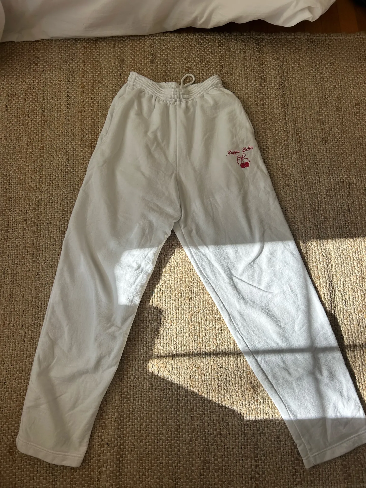 Kappa Delta Sweat Set White Size M - Image 4