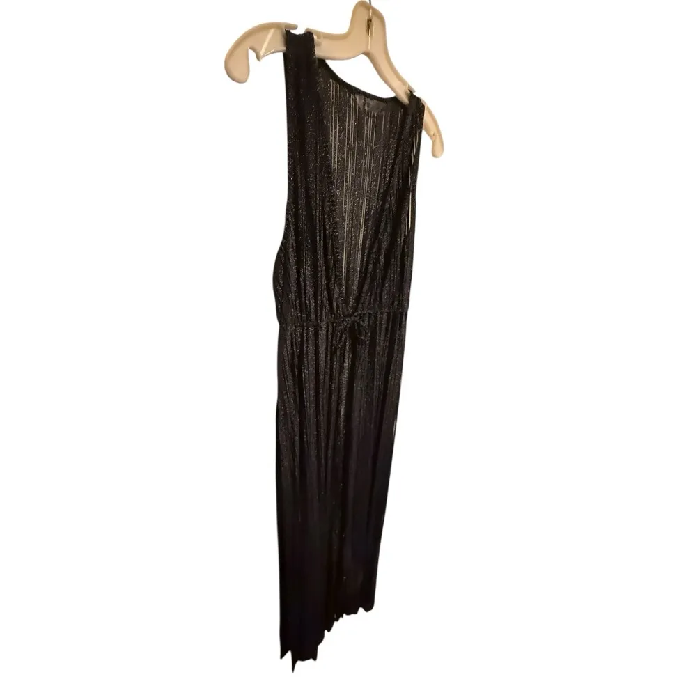 Free People Black Long Swim Cover-Up Dress - Image 4