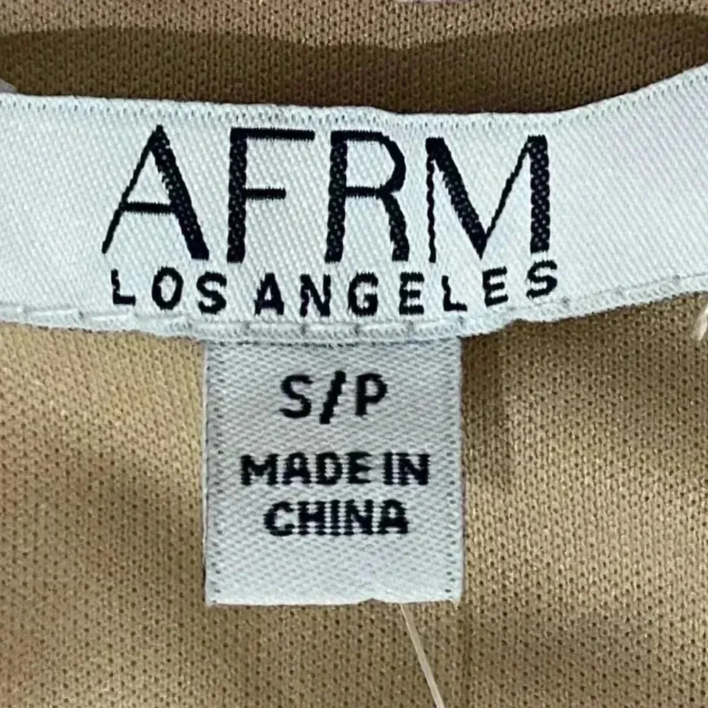 NWT AFRM LOS ANGELES Blush Pink Wave Dress Women’s Mini Sleeveless Sundress - Image 7