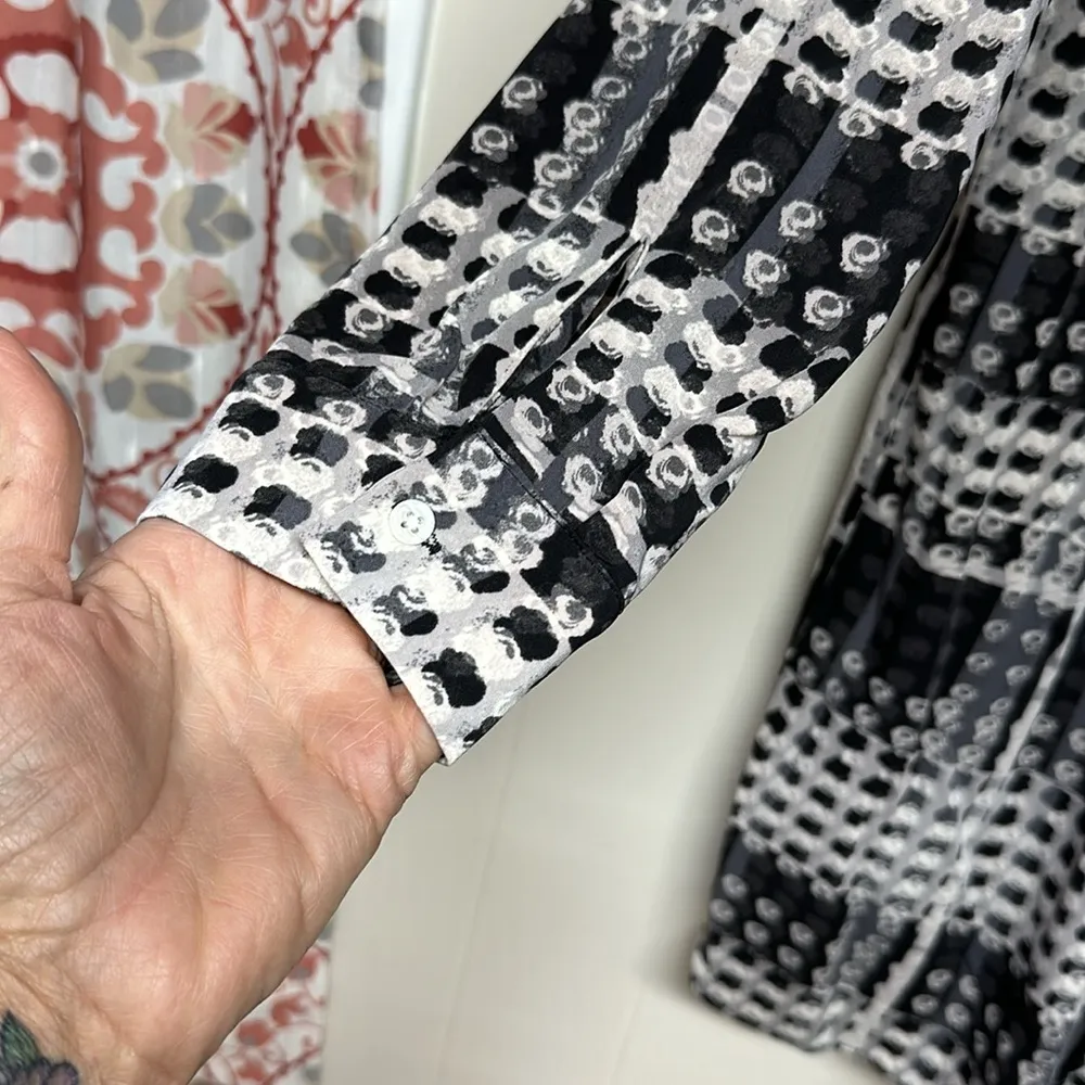 NWT Thakoon Design Nation Womens L Carnaby Street Dotted Shift Dress Black Gray Size L - Image 2