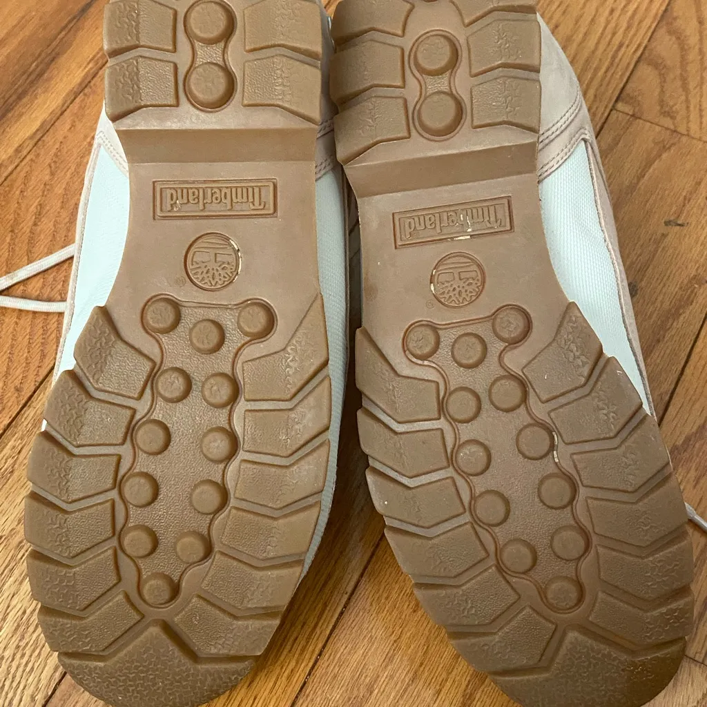 Women's Timberland Euro Hiker Sport Pink White Ankle Boots Size 10 A2397‎ - Image 4