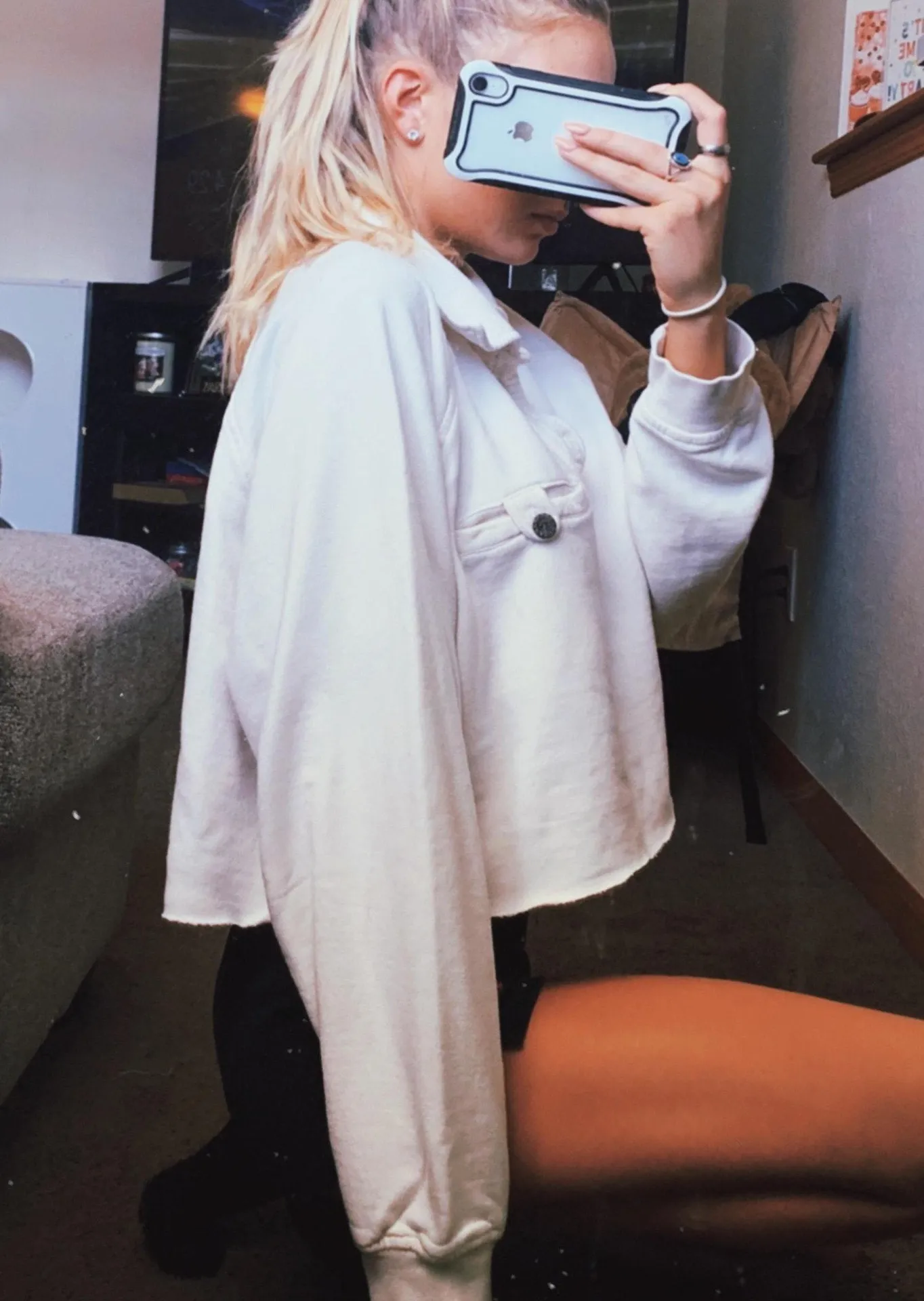 Chico's Vintage Men’s Cropped Crewneck  - Image 3