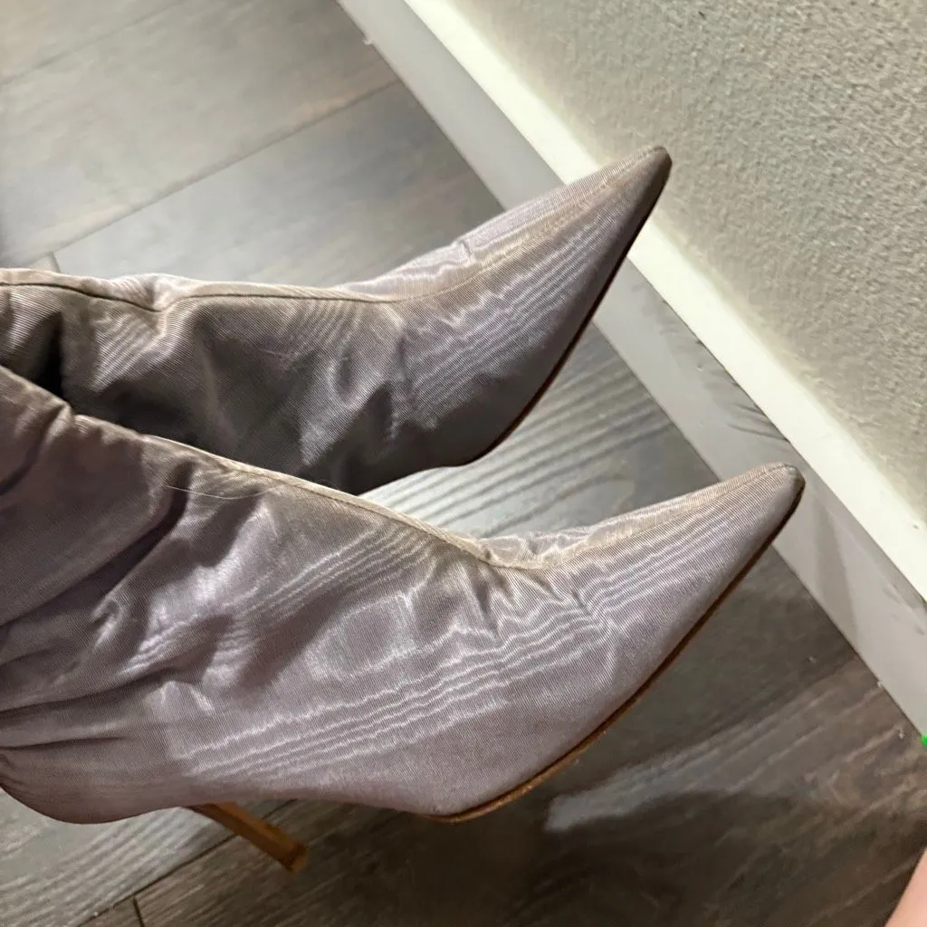 Jimmy Choo Women’s 38 Gray Moire Boots - Image 6