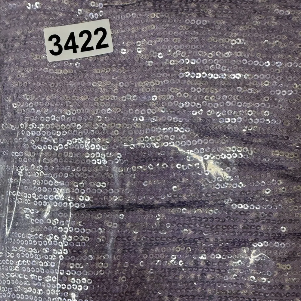 NWT Anthropologie Ranna Gill Sequin Cowl Neck Jumpsuit in Lavender Purple size M - Image 9