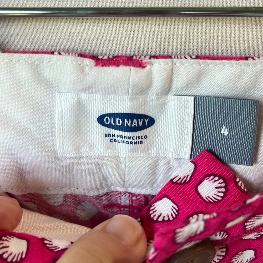 Old Navy Chino Shorts Pink Seashell Womens 4 New - Image 4