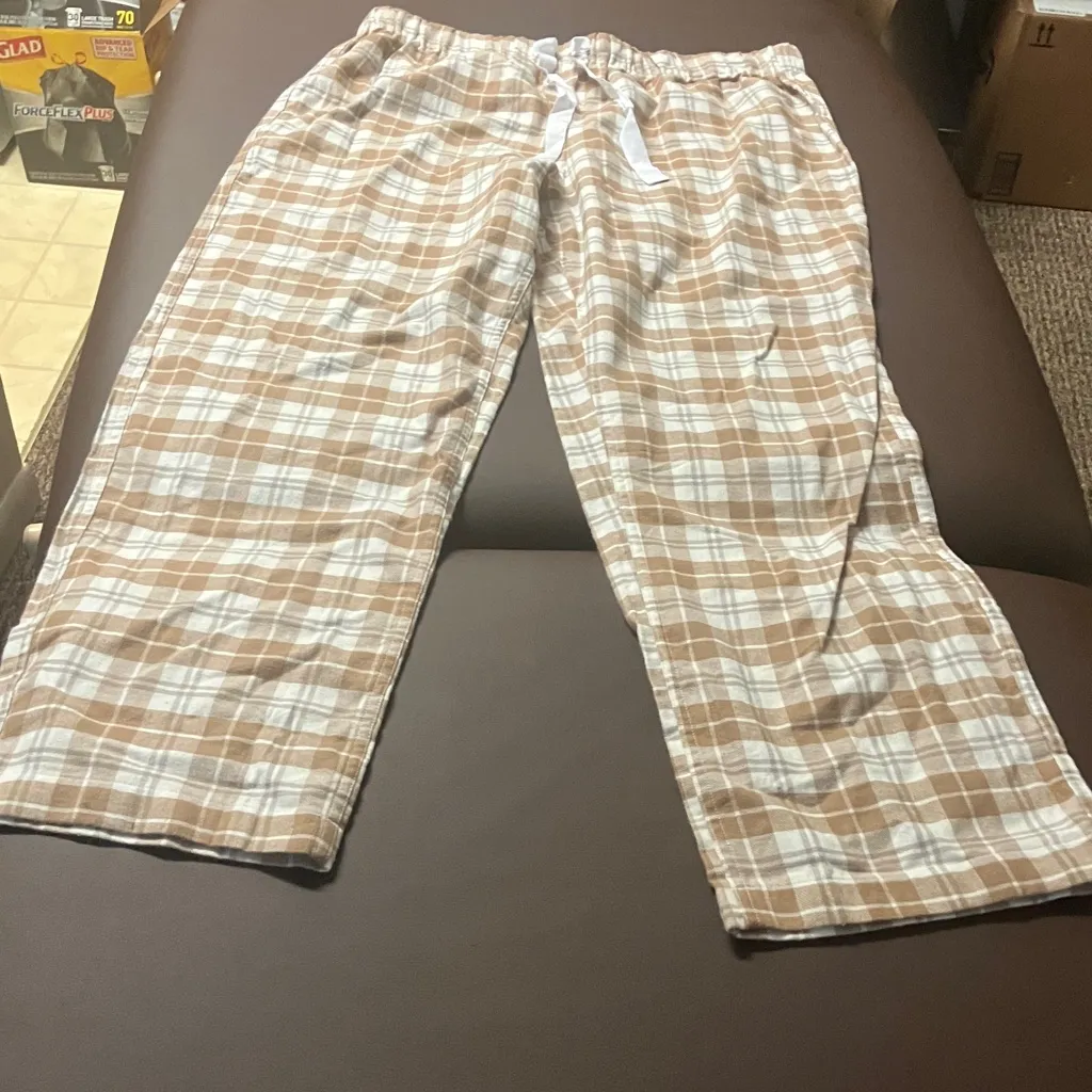 J. Crew Brown Plaid Pajama Pants - Image 4