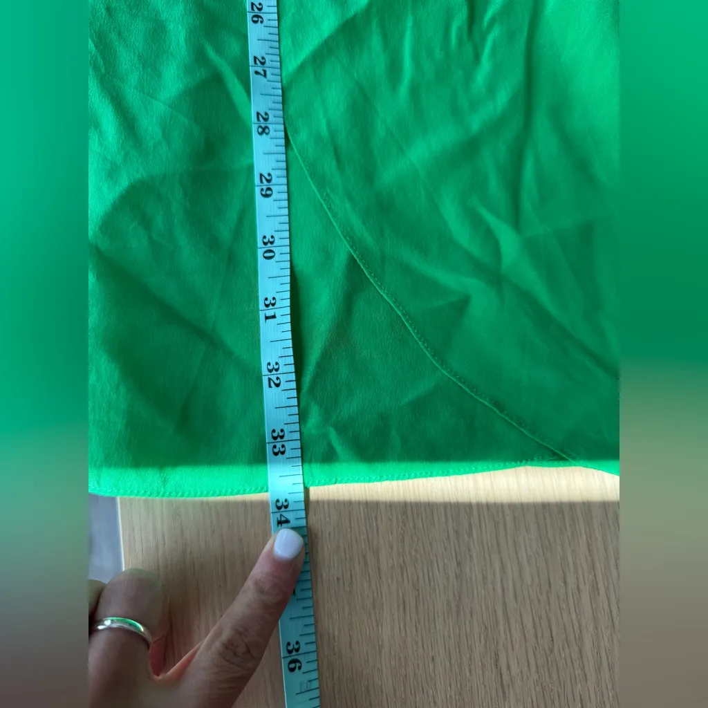 Amanda Uprichard Green Goddess Mini Dress 100% Silk size Large 2026 - Image 9