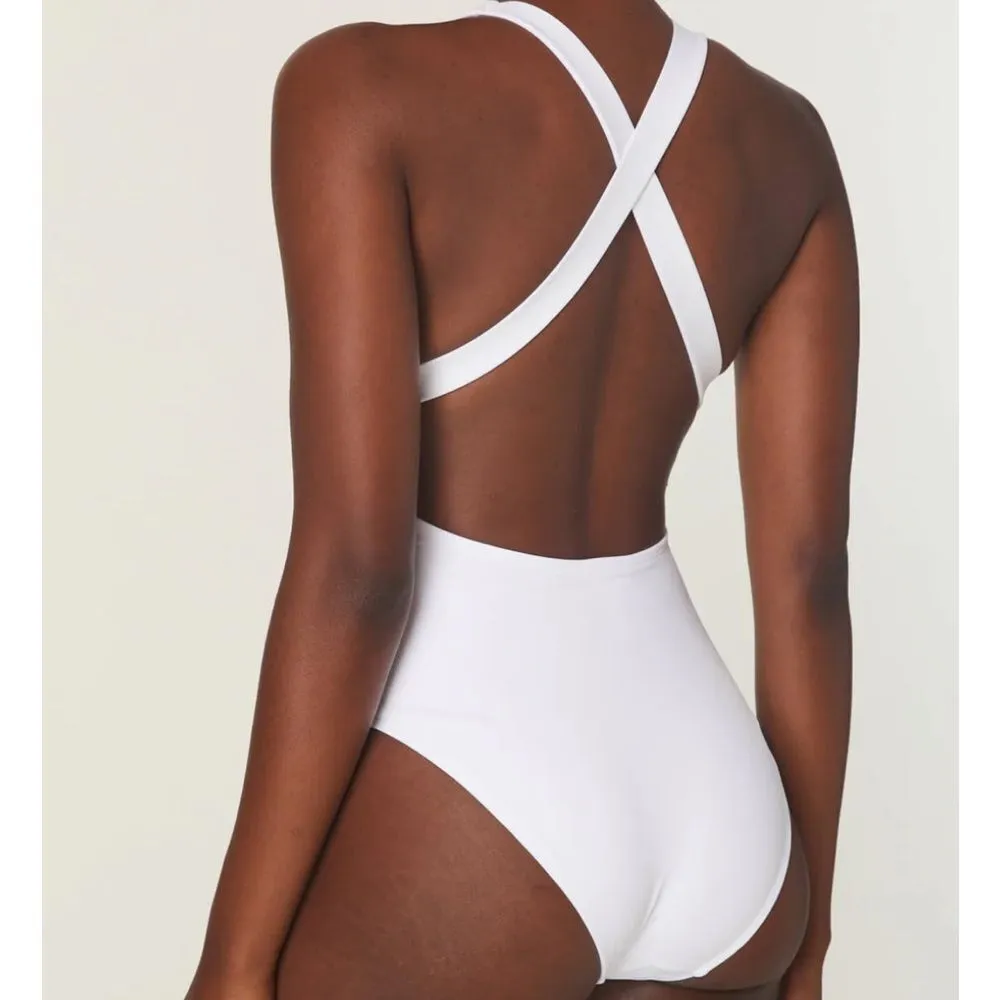 Andie The‎ Tulum One Piece Swimsuit White Size S NWT minimalist - Image 2