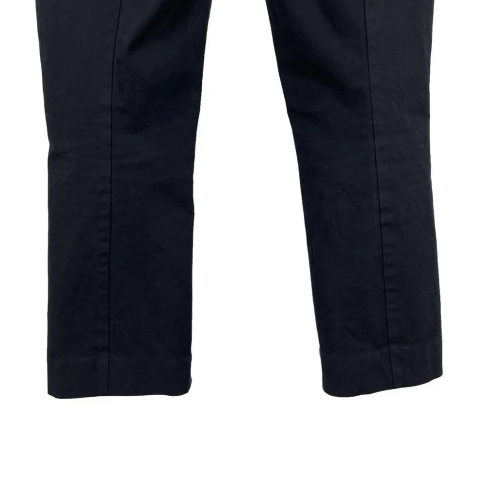 Everlane The Side-Zip Stretch Cotton Pants Black Trousers Office Job Size 6 - Image 6