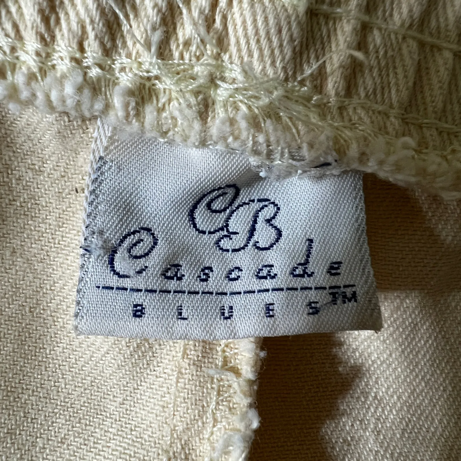 American VINTAGE US 18 80's Plus Size Yellow Mom Jeans Tapered Leg Cascade Blues - Image 7