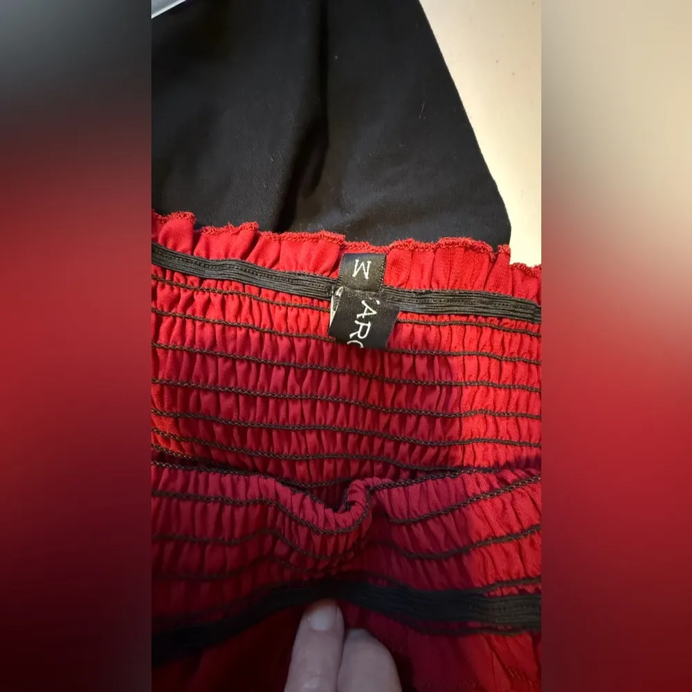 Coral strapless dress. Red Size M - Image 5