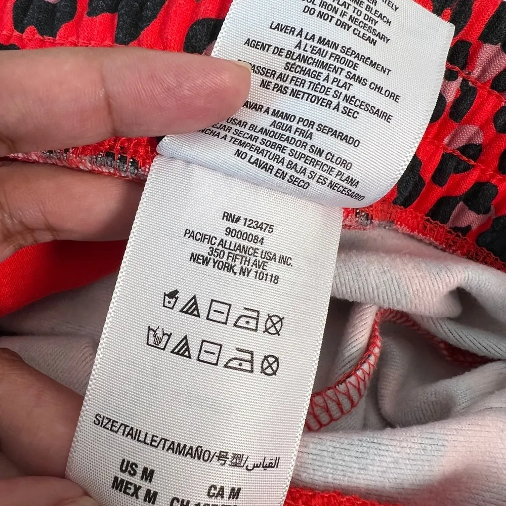 Juicy Couture Black Label Tracksuit Set Red Leopard Print Hoodie Pants Y2K Retro - Image 14