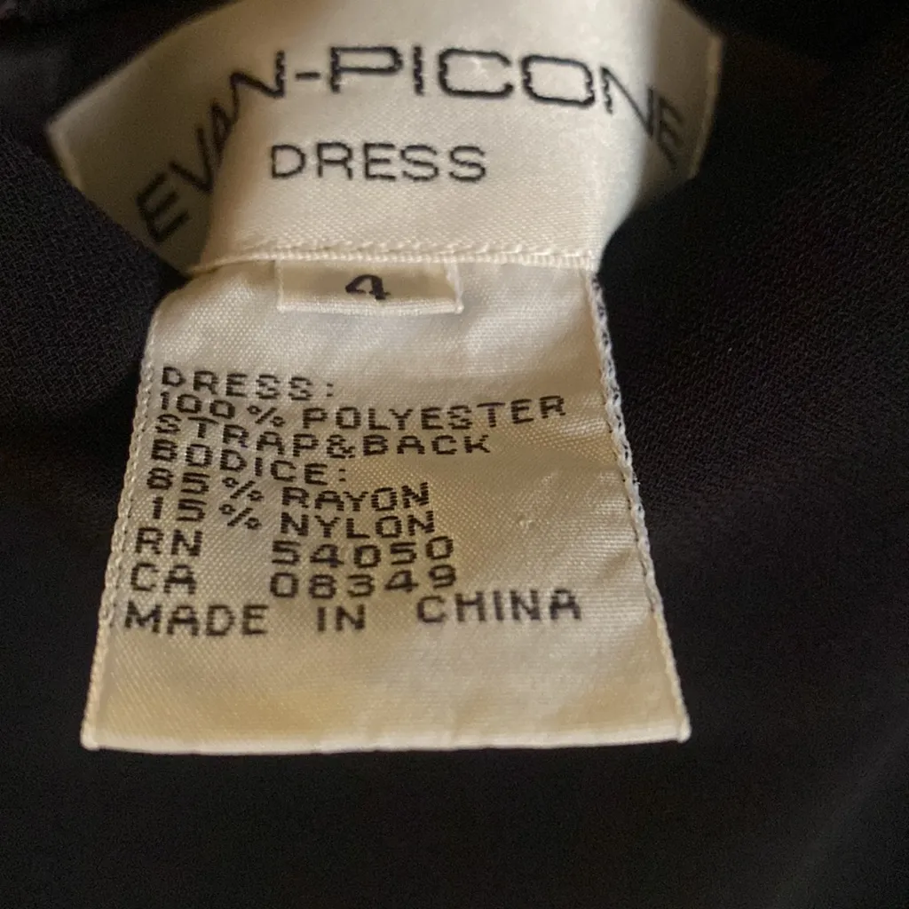 Evan Picone black Cocktail dress size 4 - Image 4