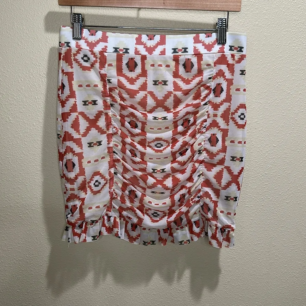 Free People size medium Romi Ruched Mesh Skirt - Image 3