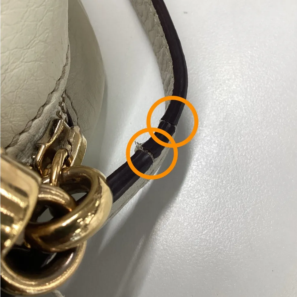 Gucci  Pebbled Calfskin Small Soho Disco‎ Bag Off White Authentic With Tassle - Image 15