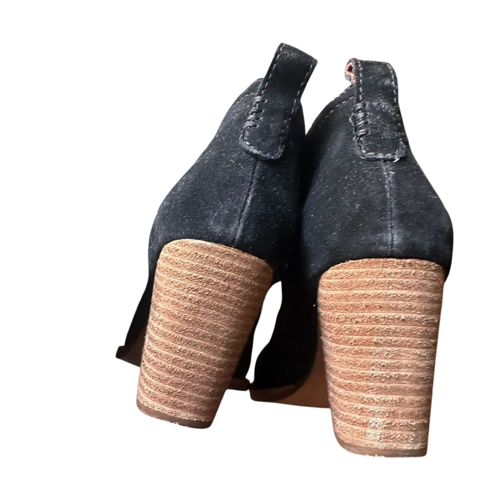 JEFFREY CAMPBELL Rosalee Suede Ankle Booties Black Sz 7 - Image 5