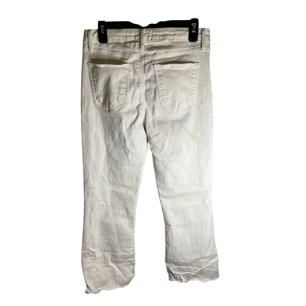 JUST USA Women's White Straight Jeans Size 30 Medium Wash - Image 2