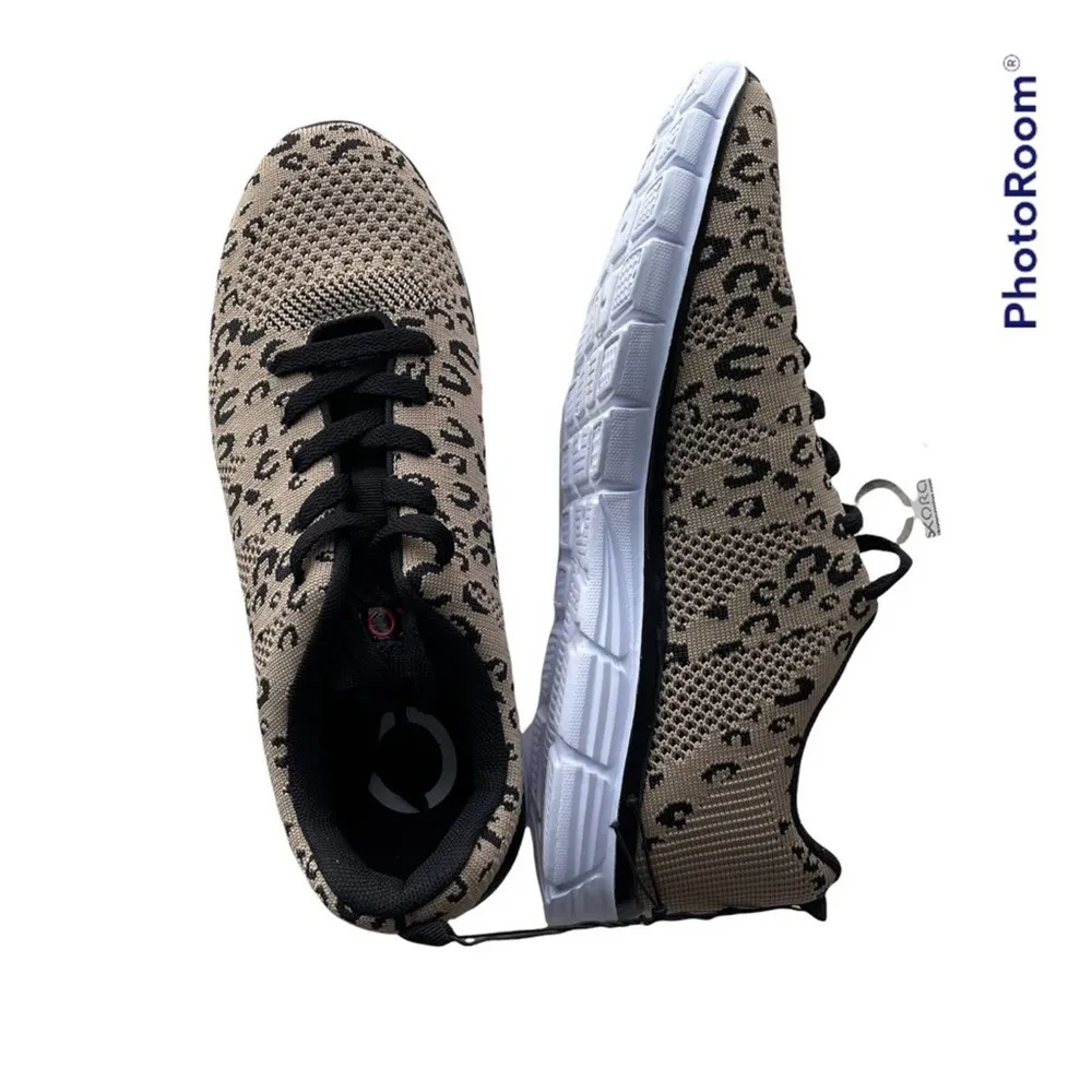 Skora Sneakers Comfort Running Shoes Natural Leopard Brown 9.5M #038888/Tech Size 9.5 - Image 5