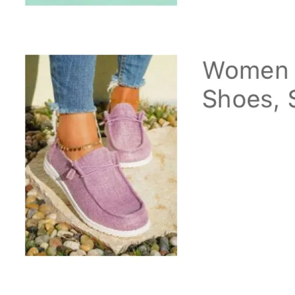 Women’s purple with white slip on sneaker loafers lightweight Size 7 - Image 5