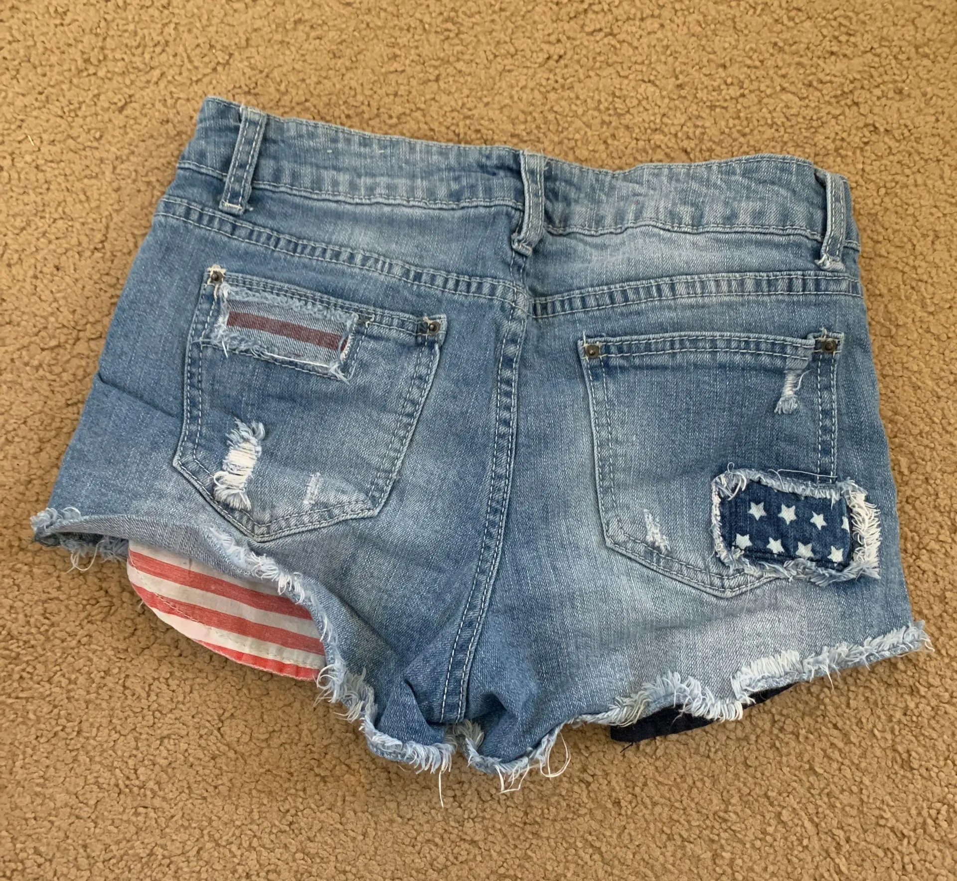 High Waisted Jean Shorts - Image 2