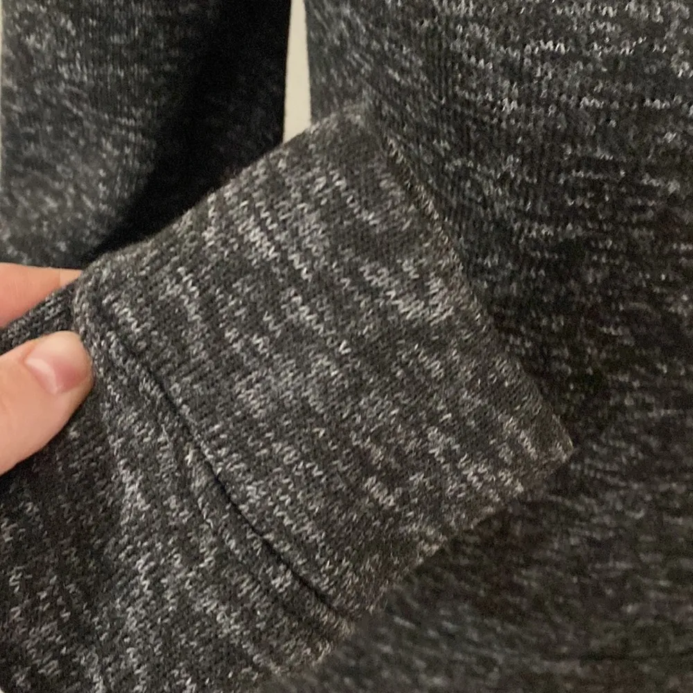 Fabletics Yukon sweatshirt hooded athletic dress in space dye charcoal size S - Image 9