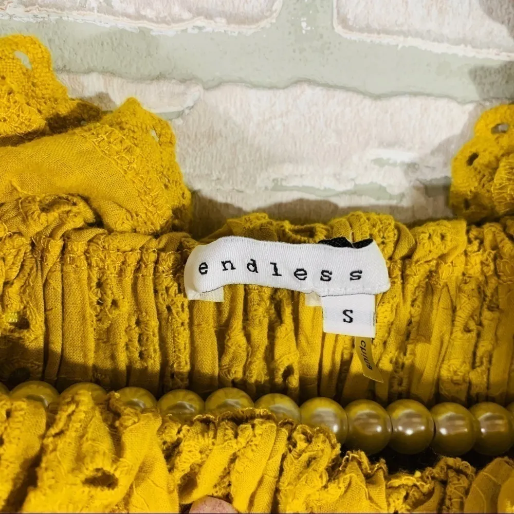 Revolve Endless Rose Embroidered Bardot Top - Image 7