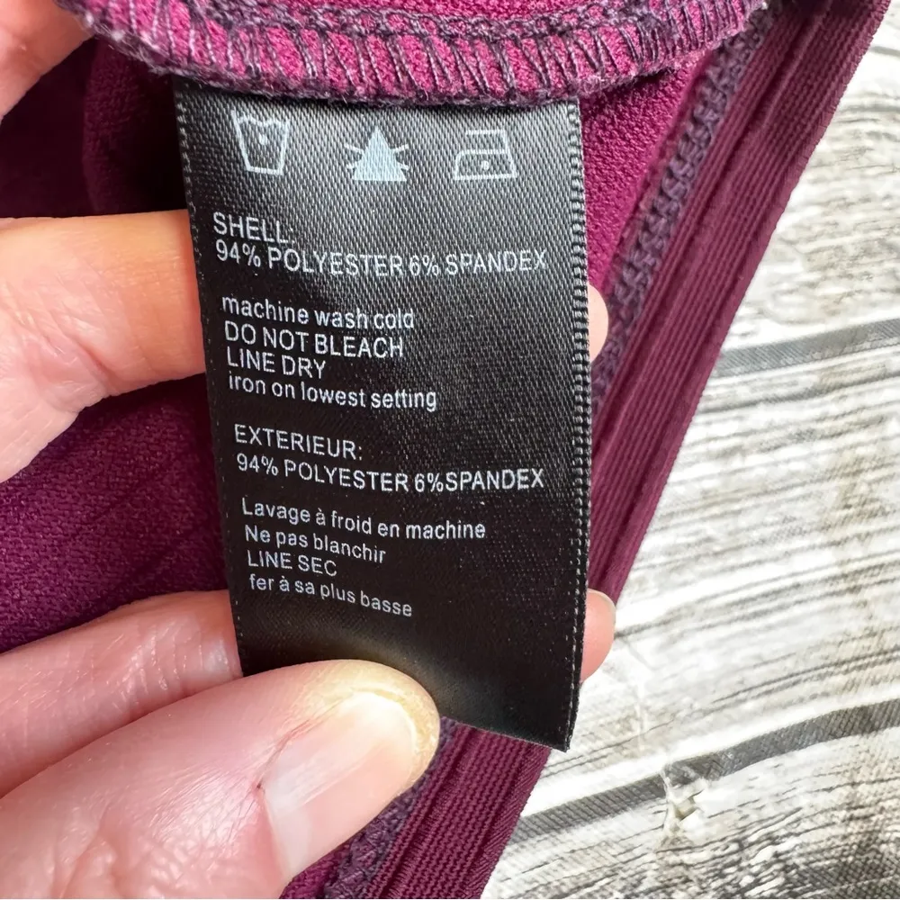 Sparkle & Fade Women's Pencil Skirt Plum Purple M Med Medium Lightweight Stretch - Image 6