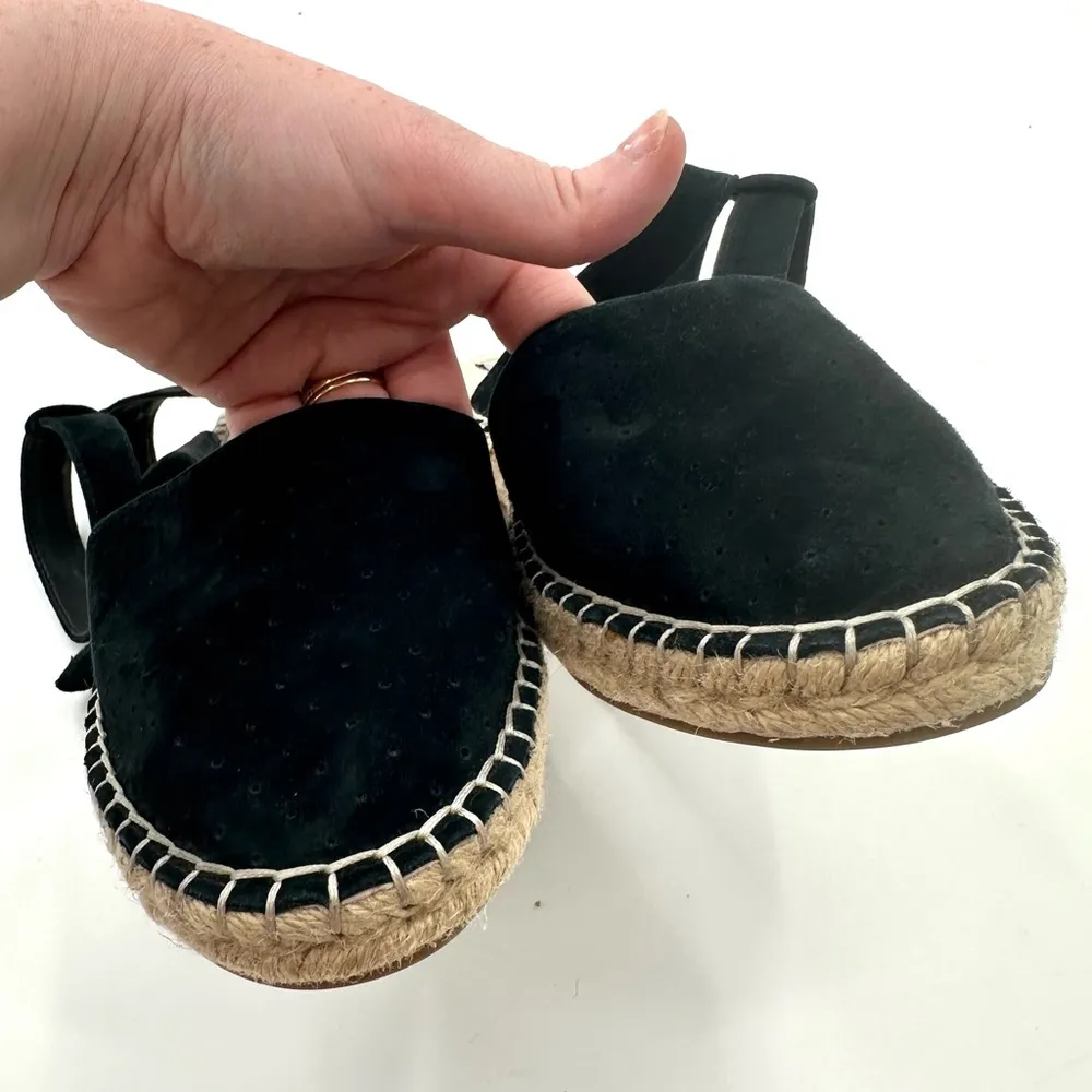 Steve Madden Black Lesko Espadrille Flat Sandals with Ankle Strap - Image 6