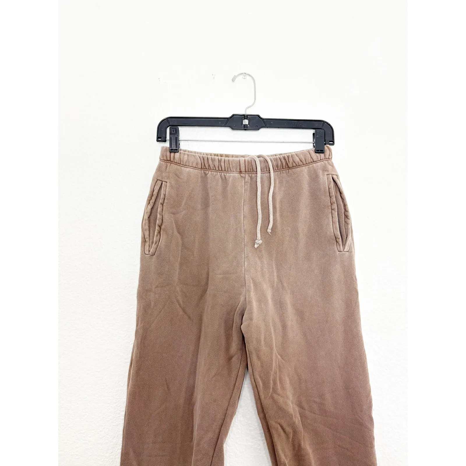Joah Brown Cotton Hi Rise Empire Jogger Sweatpants Size Small Brown - Image 6