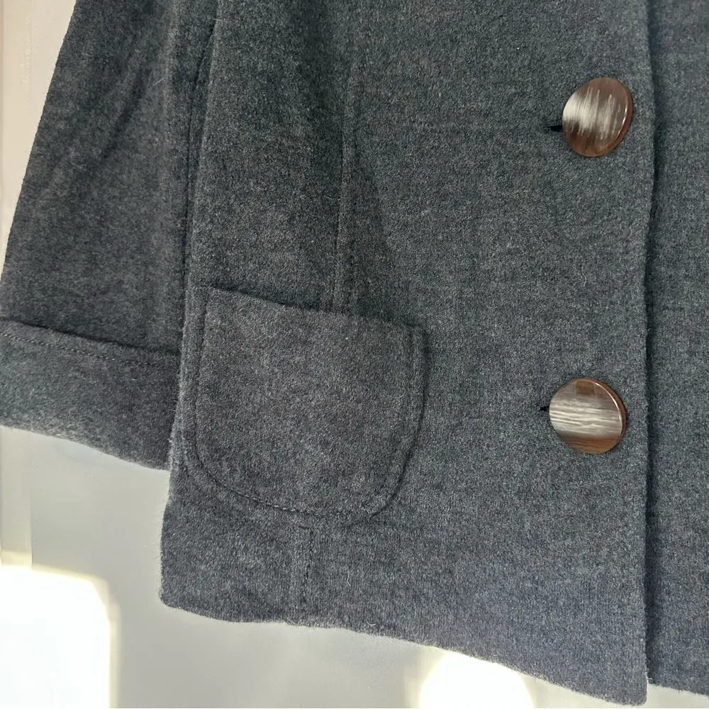 J. McLaughlin Women’s Cardigan Coat Merino Wool Button Front Medium - Image 2