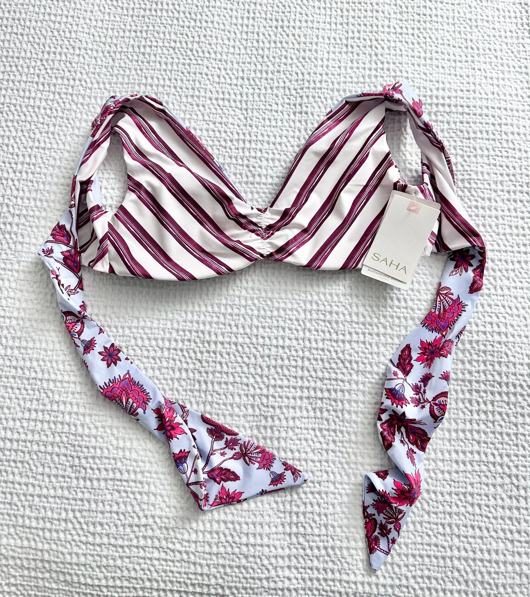 reversible swim bikini short sleeve top - Image 2