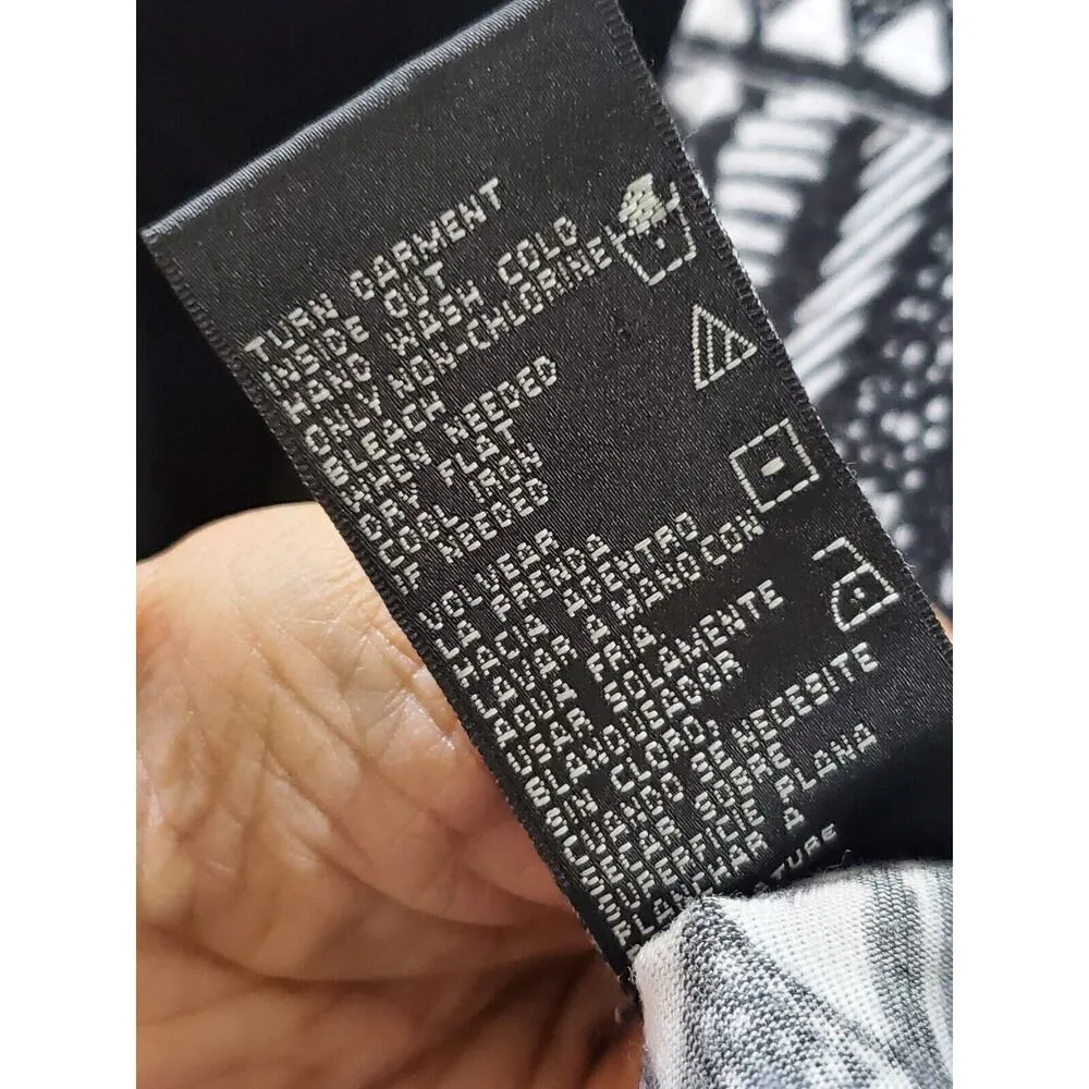 Design History Women's Black & White Viscose Round Neck Long Maxi Dress Size S - Image 8