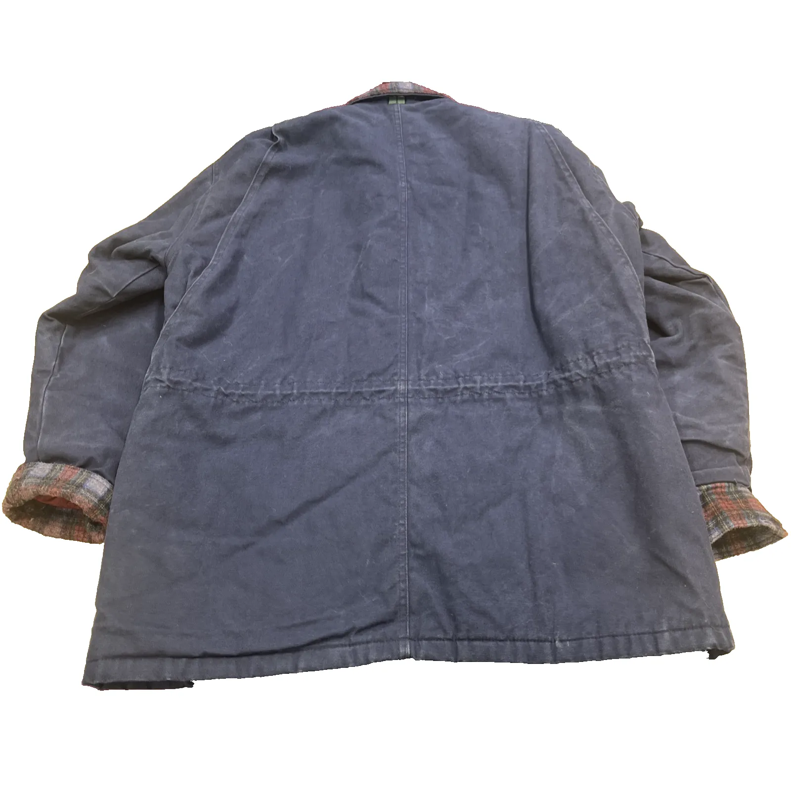 Berne Heavy Work Duck Canvas Chore Coat Jacket Womens Large Pockets Blue - Image 4