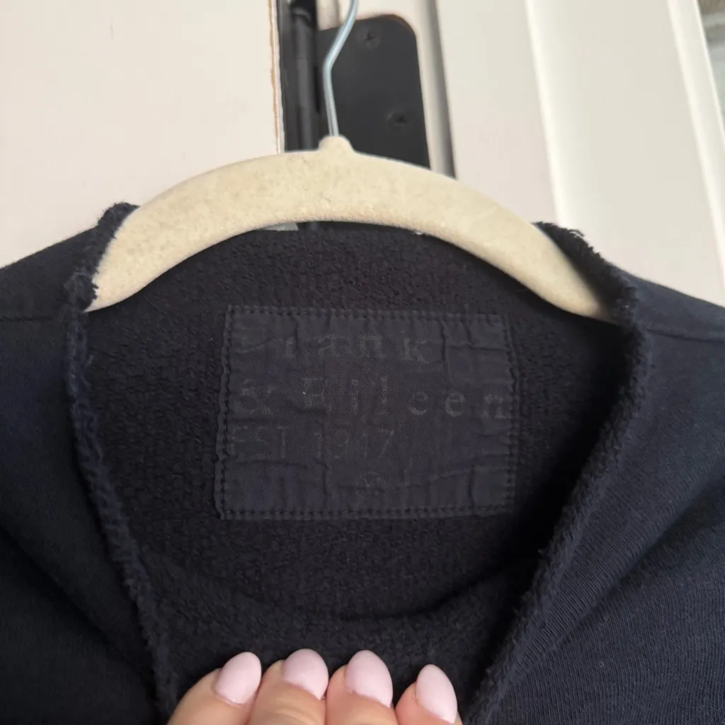 Frank & Eileen EFFIE Funnel Neck Capelet Triple Fleece British Royal Navy - Image 3