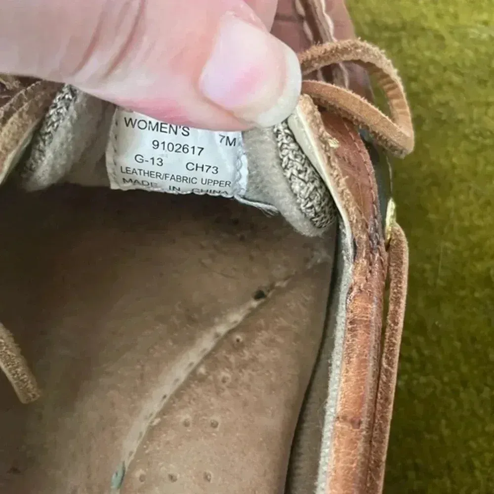 Leather Sperry Top Sider Boat Shoes Loafers Size 7‎ GUC! - Image 6