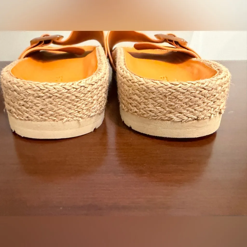 Vince Orange Buckle Slide Sandals - Image 7