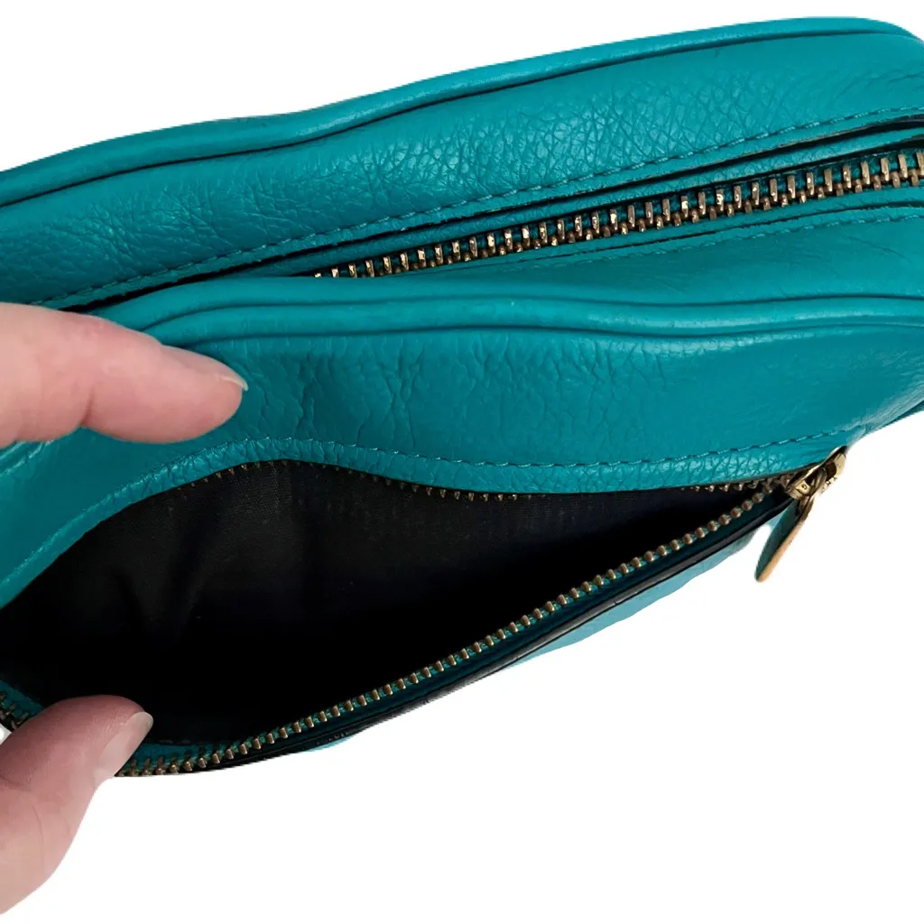 Marc by Marc Jacobs Turquoise Leather ‘Sally’ Crossbody Bag - Image 7