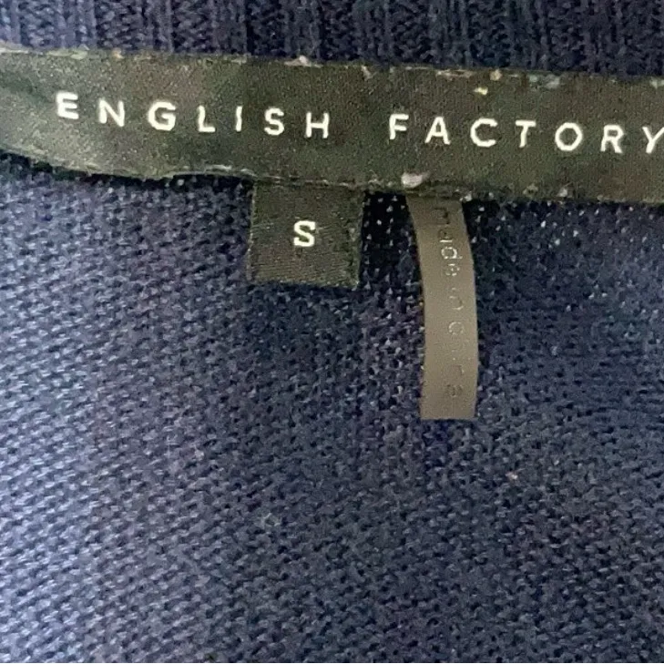 English Factory Navy Knit Top - Image 4