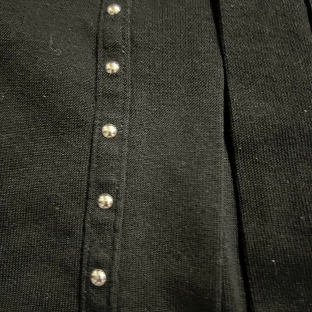 Rafaella Black Women's open front cardigan with silver stud design - Image 5