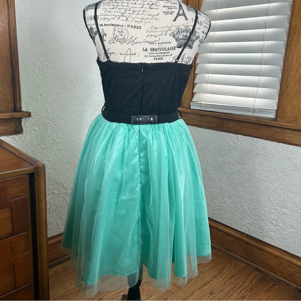 Mystic | Lace Bodice Tulle Beaded Mini Party Dress NWT By Buckle Size M - Image 3