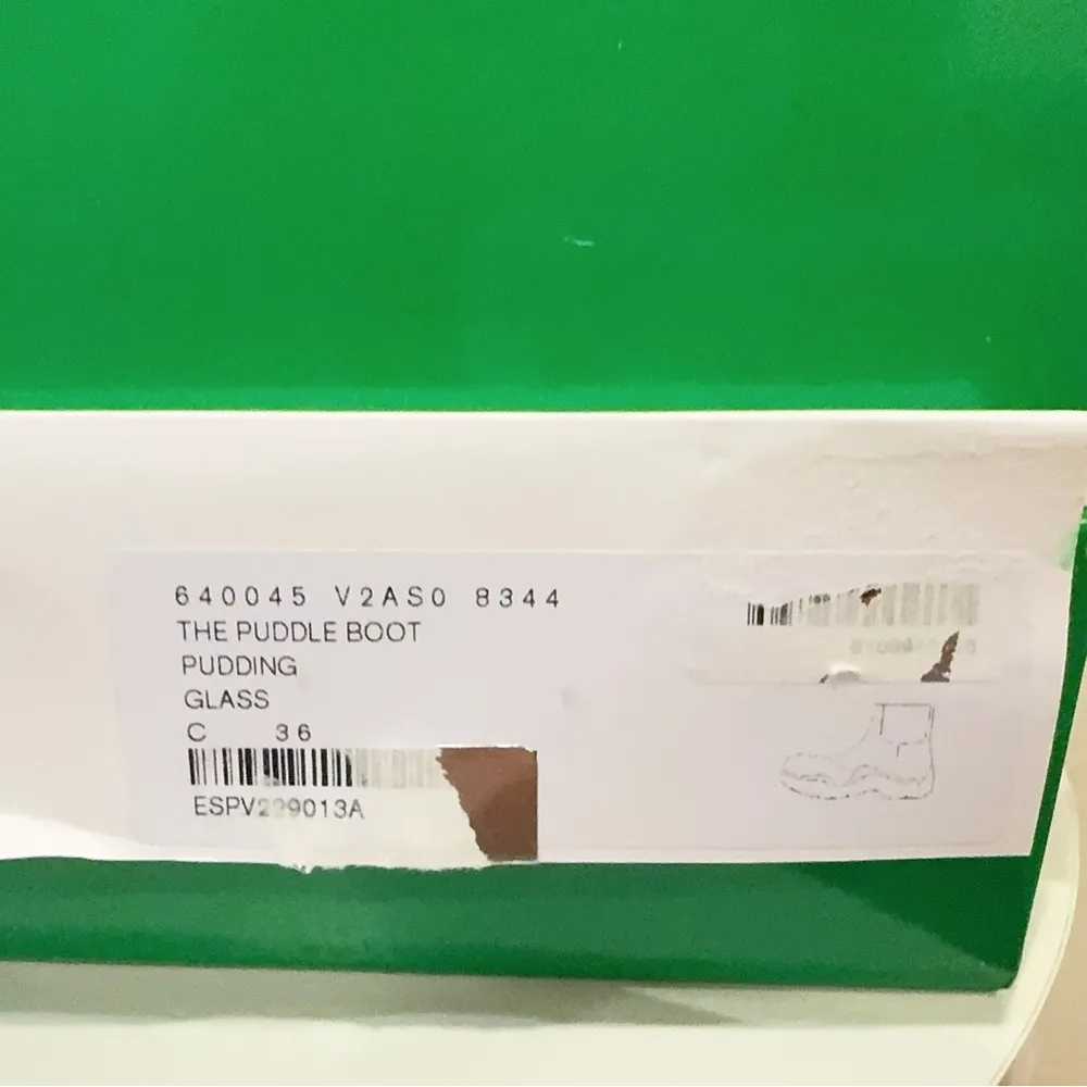 Bottega Veneta The Puddle Rain Boots Pudding Glass Clear Size 36 NIB - Image 10