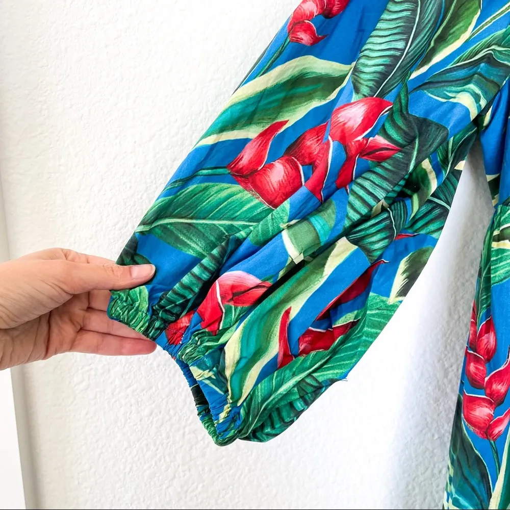 Anthropologie FARM Rio Dream Garden Midi Dress - Image 7