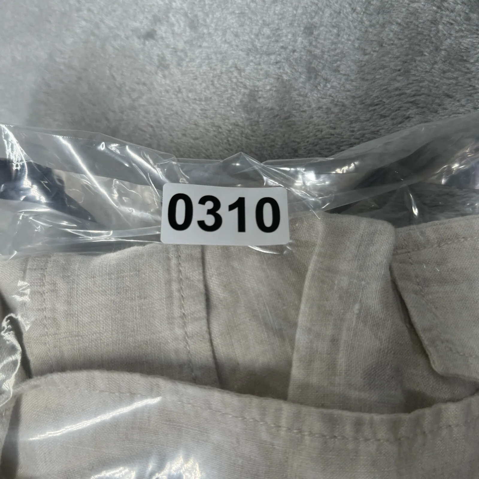 Chicos Jacket Womens Large 2 Cream Linen Utility Jacket Cream Coastal‎ Grandma - Image 8